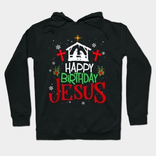 Happy Birthday Jesus - Funny Christian Christmas Holiday Gifts Hoodie